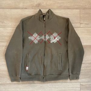 Vintage Y2K‎ Quiksilver Surfer Skater Sweatshirt Size Medium Grunge VTG Full Zip